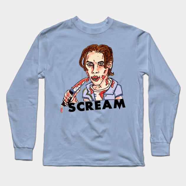 Scream Long Sleeve T-Shirt by MattisMatt83